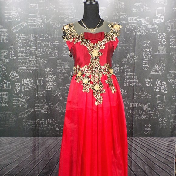 Embellished Sequin Maxi Sleeveless Eve Dress - Picture 4 of 8